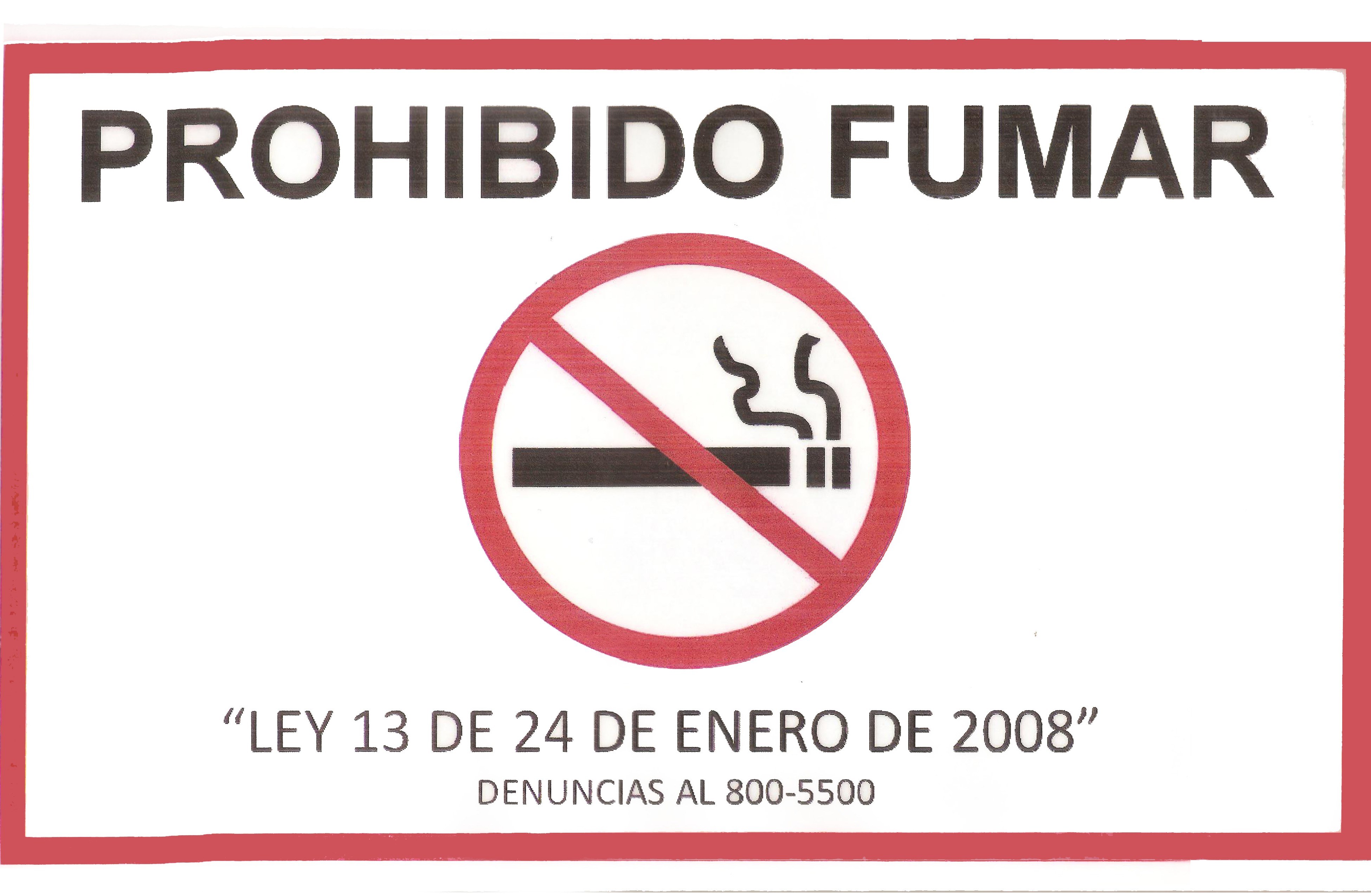 Prohibido Fumar en este CMS